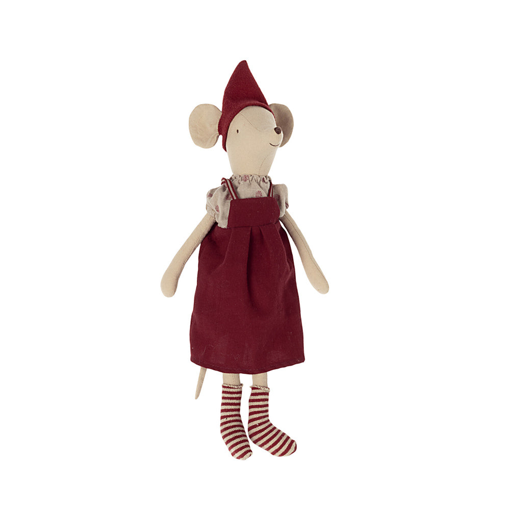 Maileg Christmas Mouse, Medium - Girl