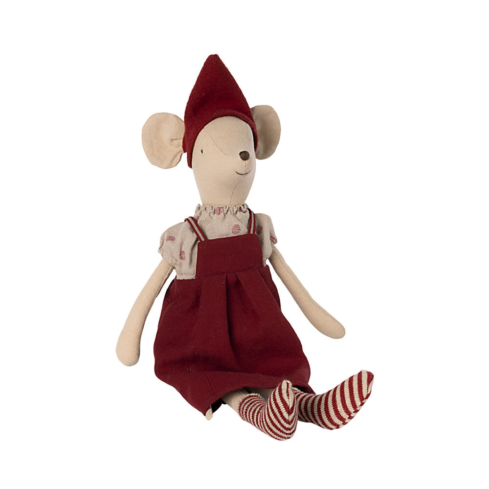 Maileg Christmas Mouse, Medium - Girl