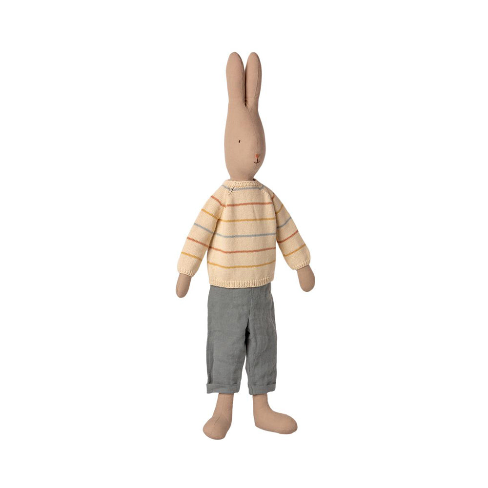 Maileg Rabbit Size 5, Pants And Knitted Sweater