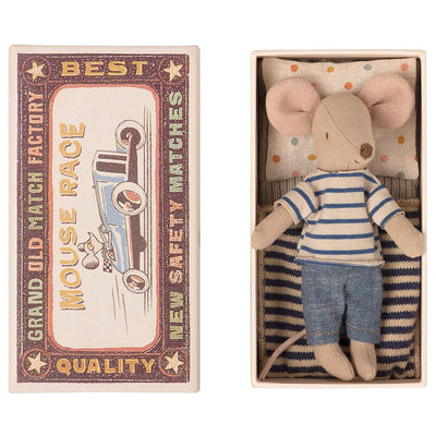 Maileg Big Brother Mouse In Matchbox - Stripe