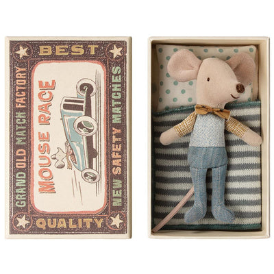 Maileg Little Brother Mouse In Box - Bowtie