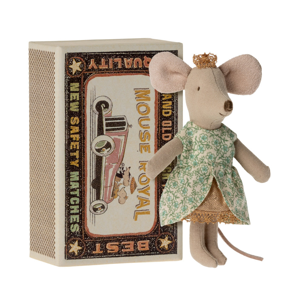 Maileg Princess Mouse, Little Sister In Matchbox
