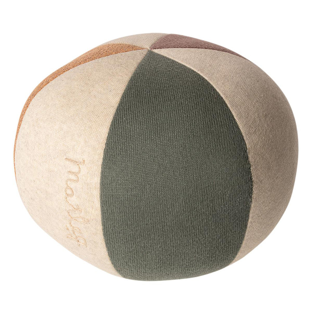 Maileg Ball - Dusty Green / Coral Glitter