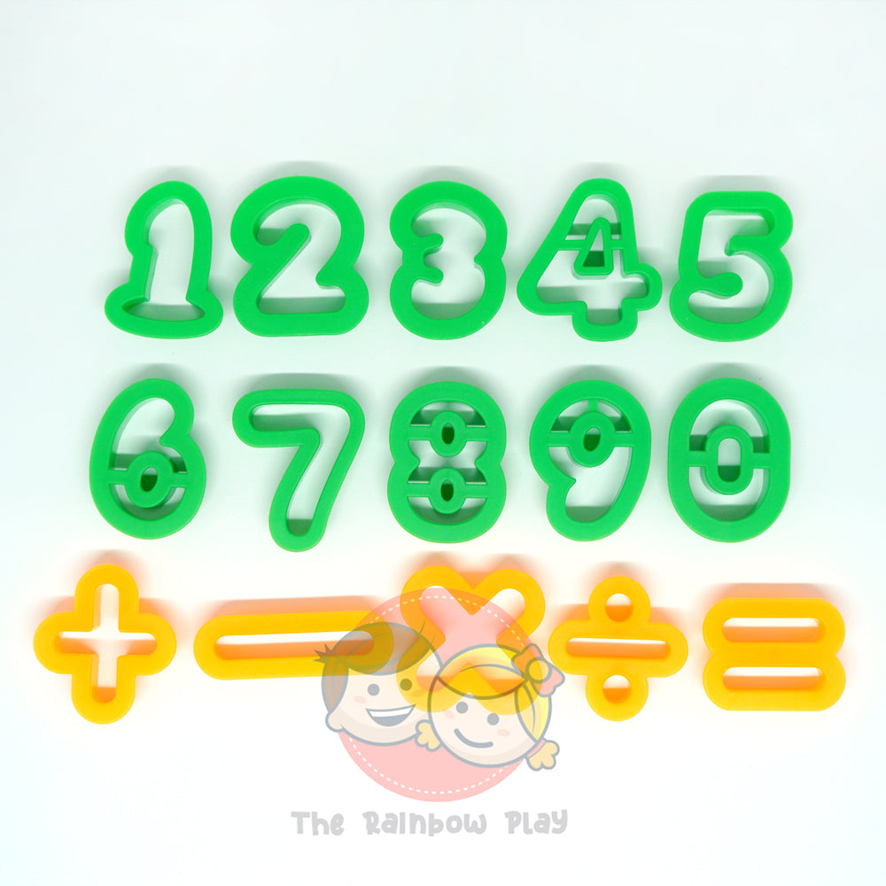 Rainbow Play Numbers and Signs Cutter Set