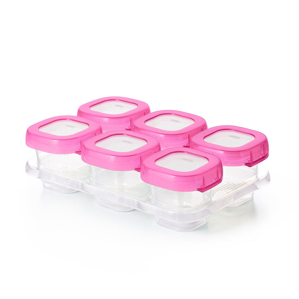 OXO Tot Baby Blocks Freezer Storage Containers - Pink