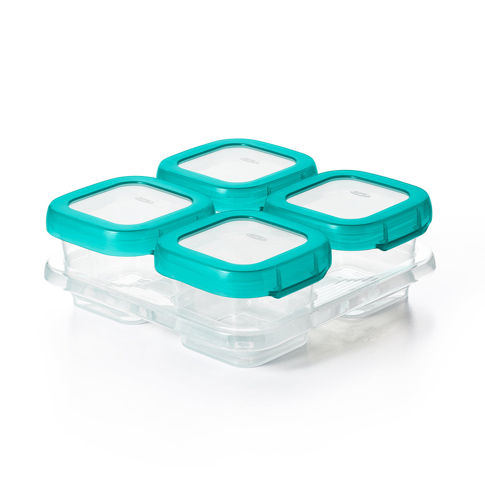 OXO Tot Baby Blocks Freezer Storage Containers - Teal