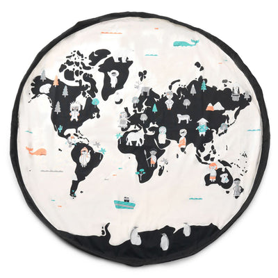 Play and Go Storage Bag and Play Mat - World Map Stars