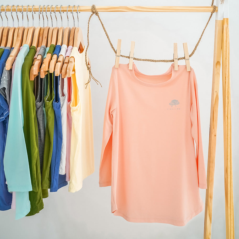 Pimallow Kids Sleep Dress Salmon Pink Paveels pimallow-kids-sleep-dress-salmon-pink-paveels