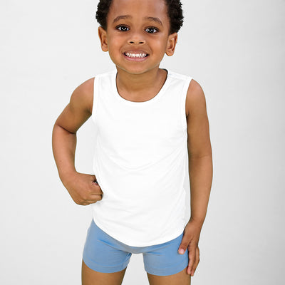 Pimallow Kids Sleeveless Shirt - White