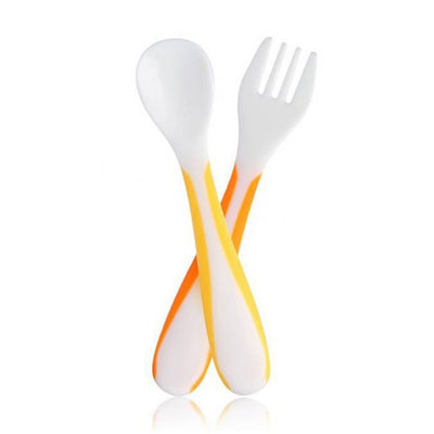 Richell for Babies Spoon and Fork with Case