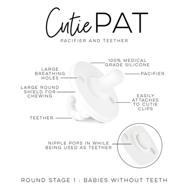 Ryan and Rose Cutie Pacifier and Teether - Bark