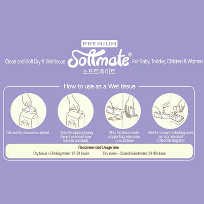 Softmate Premium Dry Wet Tissue