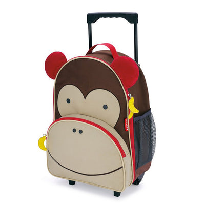 Skip Hop Zoo Kids Rolling Luggage - Monkey
