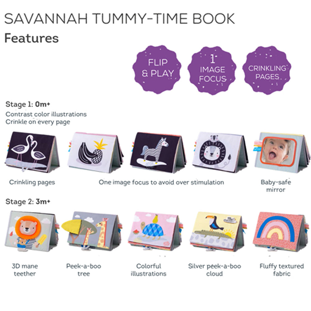 Taf Toys Savannah Tummy Time Book