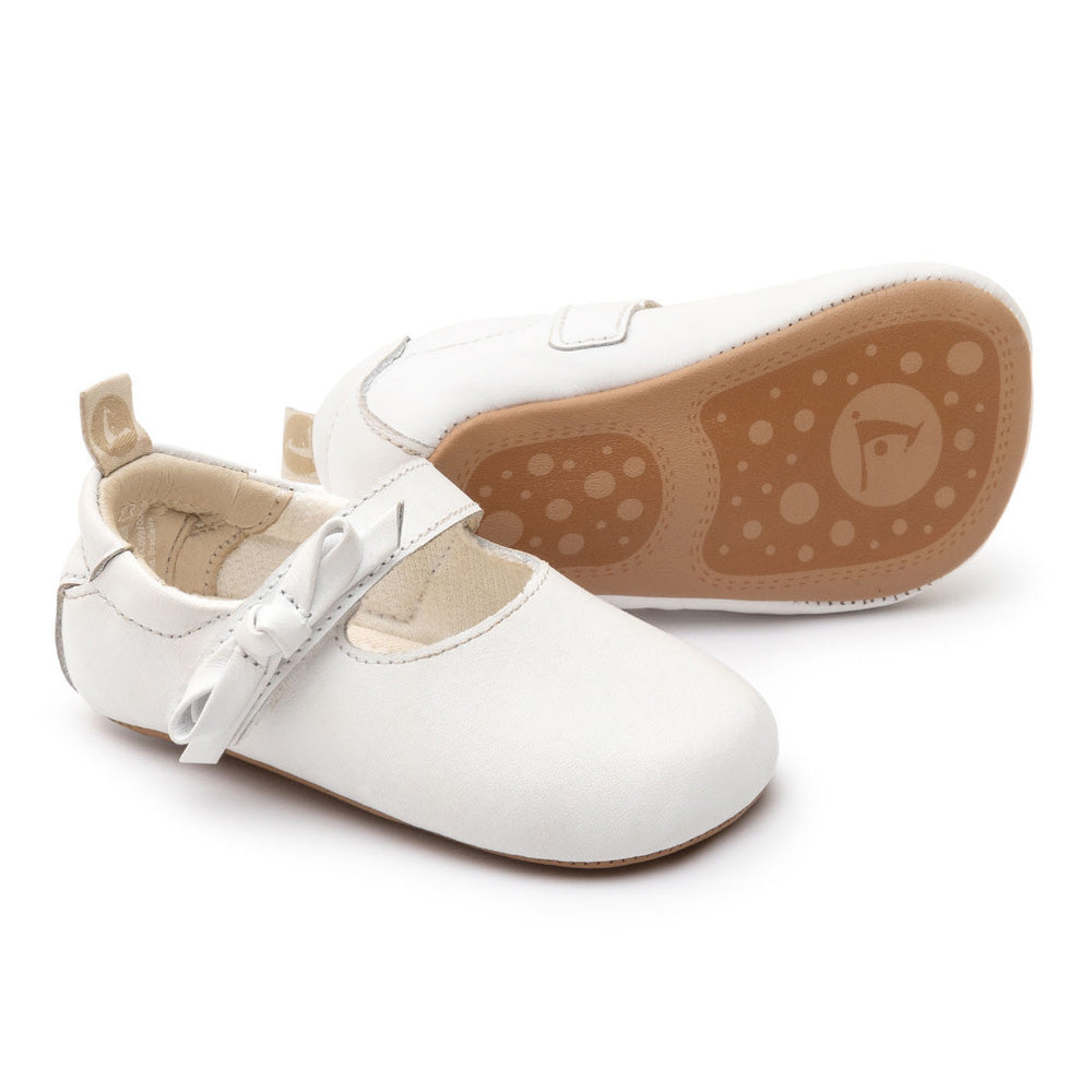 Tip Toey Joey Mary Janes - Gift White