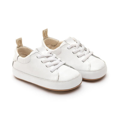 Tip Toey Joey Sneakers - Snuggle White White