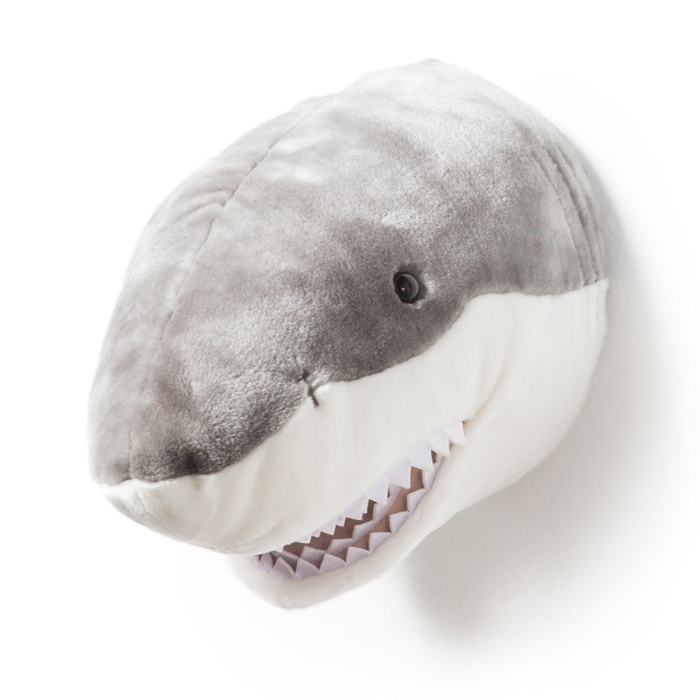 Wild and Soft Plush Animal Head - Shark Jack