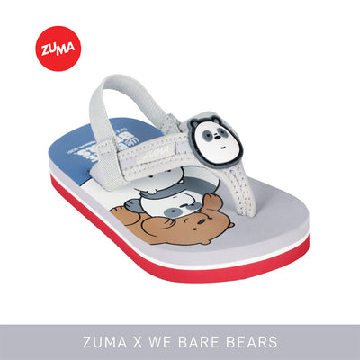 Zuma Sandals We Bare Bears - Grey Red